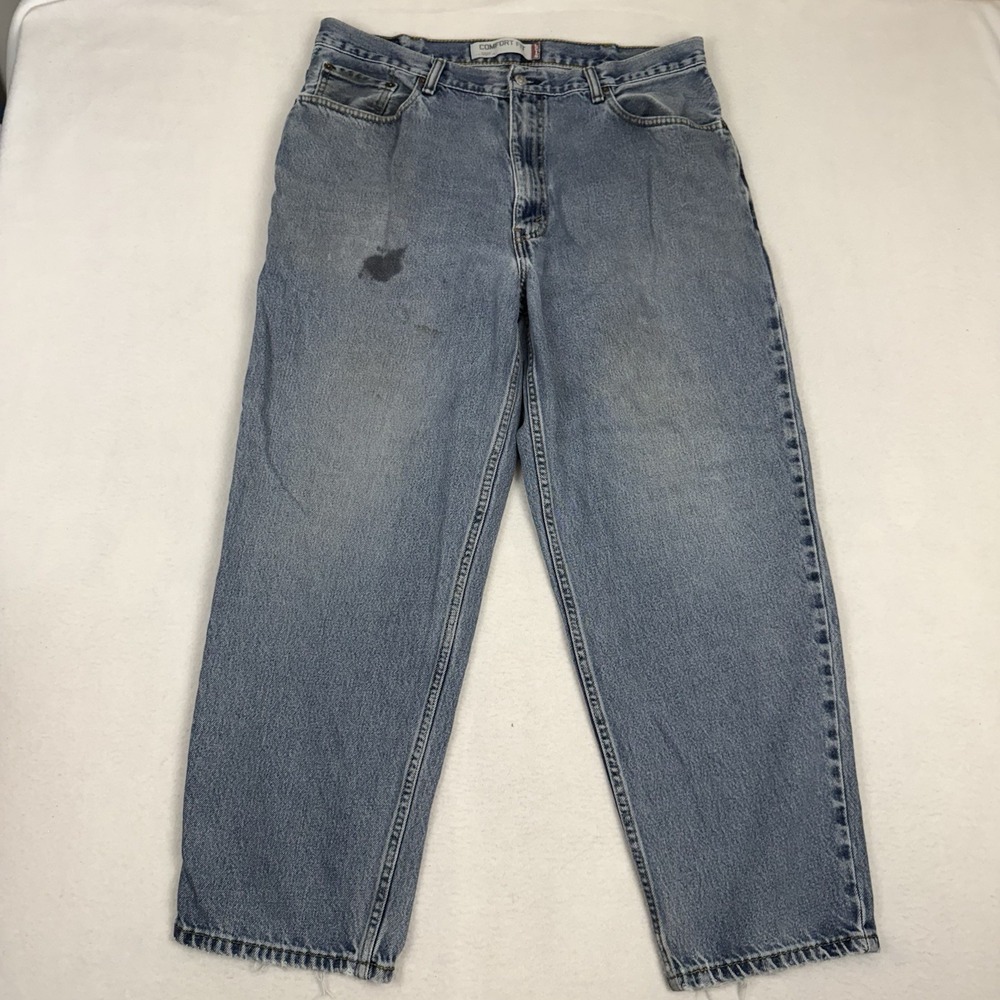 Vintage Levi's 560 Men's 38x30‎ Comfort Fit Jeans Light Wash Denim Distressed